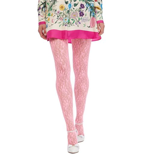 gucci pink lace tights|gucci inspired tights.